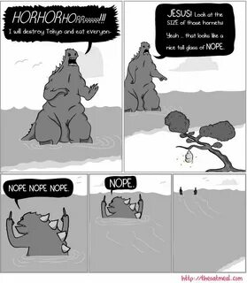 Nope. Nope. Nope. (from The Oatmeal) - Imgur Godzilla funny,