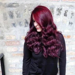 Red Wine Hair Color Curly