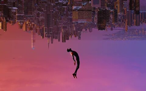 Download spiderman, upside-down dive, fan art, 2021 2880x180