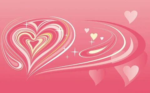 Романтическая иллюстрация на день святого Валентина - обои н