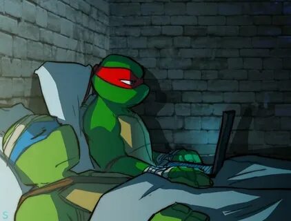 Whatcha watching, Raph //raises eyebrows ;) Teenage mutant n