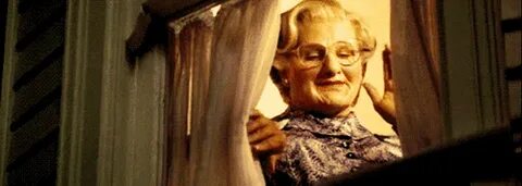 Mrs Doubtfire, Movie, 90s, Robin Williams, Middle Finger GIF
