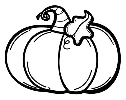 pumpkin cartoon images black and white, HD Png Download Pump