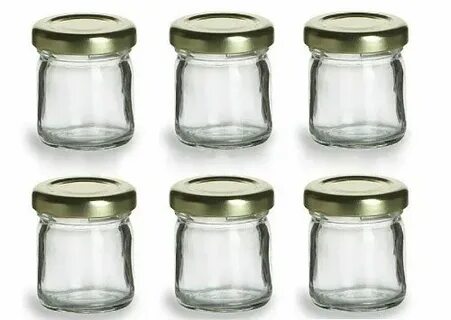 Nakpunar 12 pcs 3.75 oz Hexagon Glass Jars with White Lids J