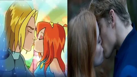 BLOOM AND SKY FIRST KISS FATE: The Winx Saga VS Original Win