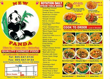 Images of Panda Express Menu Pdf - #golfclub