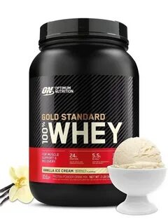 Протеин Gold Standard 100% Whey 2 lb (907 г.) - Ванильное мо