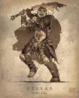 Mike Faille Illustration - Half Orcs Fantasy character desig