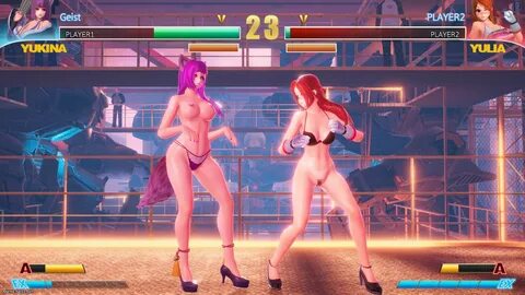 Japanese fighting hentai video game