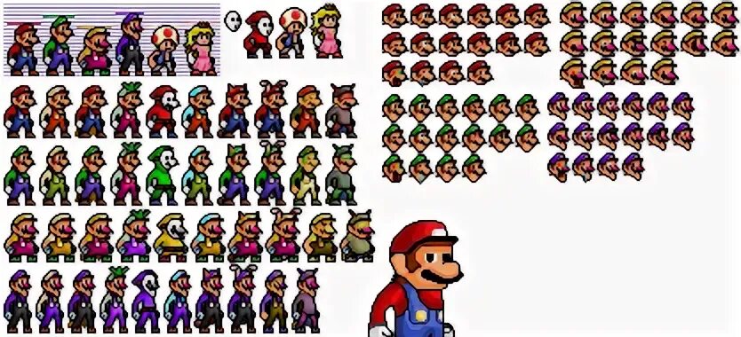 Hev-Ed Mario Sprites by LuvFyaro on DeviantArt