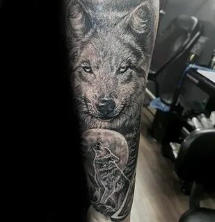 40 Wolf Forearm Tattoo Designs For Men - Masculine Ink Ideas