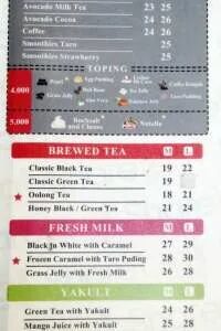 Sharetea Centre Point Menu Medan - Crazfood