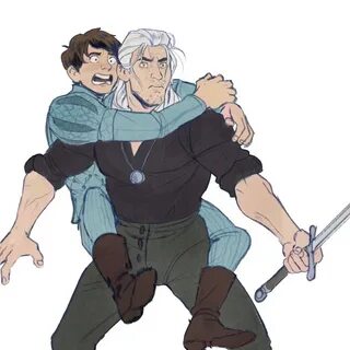 Jaskier and geralt 💕 my two lovable idiots. - Neighborhood C