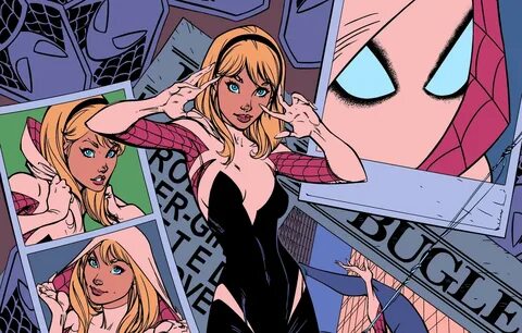 Обои девушка, герой, art, Marvel Comics, Gwen Stacy, Spider-