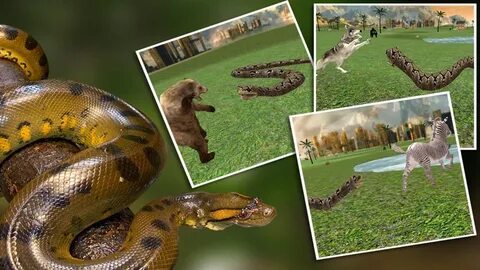 Real Anaconda Snake Simulator 3D: Hunt for wolf, bear, tiger