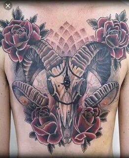 Pin by Vicki Jones on Tattoo Skull tattoo, Tattoos, Ram skul