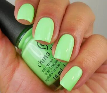 China Glaze Lite Brites Collection Summer 2016 Green nails, 