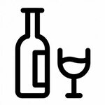 Alcohol, bottle, glass, whisky, wine icon - Download on Icon