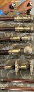 Telescope Cane Steampunk accessories, Steampunk clothing, St