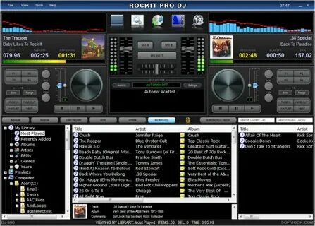 Rockit Pro DJ Main Window - SoftJock - Affordable, reliable 