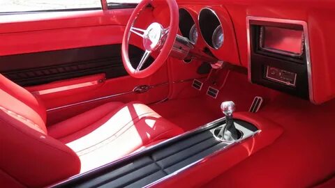 Black 67 Camaro Red Interior Custom car interior, Camaro int