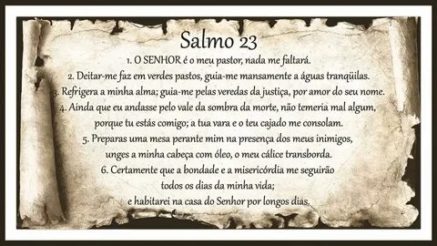 SALMOS 23 POR VALTER VIANA 01 - YouTube