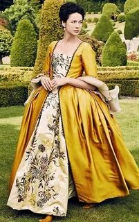 Claire Fraser yellow dress"Outlander" etsy.com Outlander cos