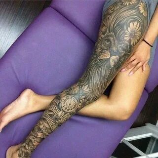 Pin by Chillsandy on Inked up Leg tattoos women, Leg sleeve 