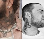 Post Malone Face Tattoo Say - Bali Tattoo Populars