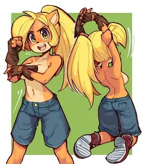 #15680 - suggestive, artist:wamudraws, coco bandicoot (crash