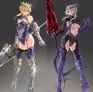 Lancer Artoria & her Alter - Imgur