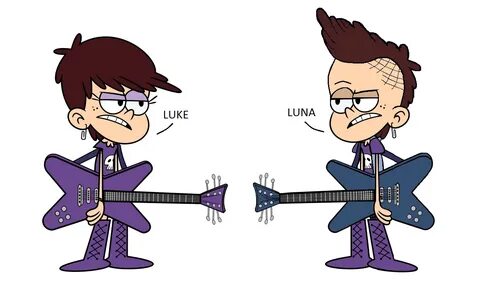 LUKE AND LUNA LOUDS The loud house luna, The loud house fana