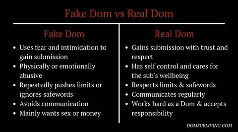 Fake Dom vs Real Dom: 9 Warning Signs - Dom Sub Living