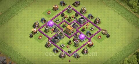 Base TH6 with Link, Anti Everything, Hybrid Max Levels - Tow