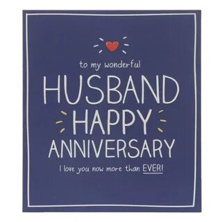 Happy Jackson Wonderful Husband Anniversary Card - The Lovel