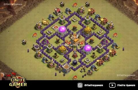 Town Hall 7 Base Best Defense 2022 - Finite Gamer Base