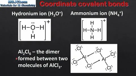 4.3 Coordinate covalent bonds (SL) - YouTube