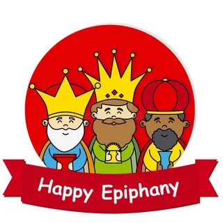 Happy Epiphany Written in Spanish. Stock Vector - Illustrati