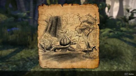The Elder Scrolls Online - Treasure Map - Grahtwood (Bois de