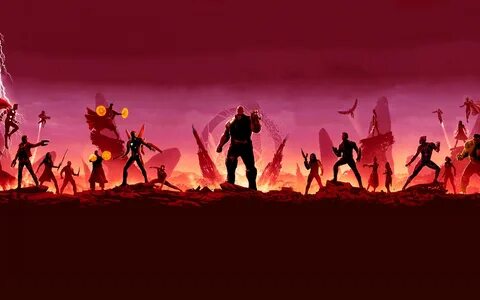 Avengers: Infinity War Wallpaper 4K, Illustration, Marvel Su