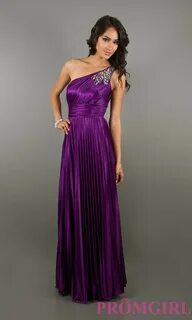 Purple One Shoulder Gown by Karen Barkley Medium