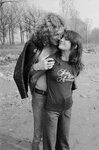 Robert Plant with groupie/girlfriend Audrey Hamilton, Chicag