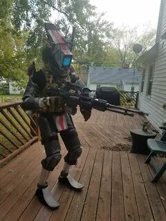 Titanfall inspired Rapidstrike for my Halloween costume. - I