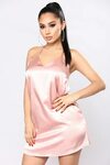 Daysha Satin Dress - Dusty Pink Fashion, Dress dusty, Satin 