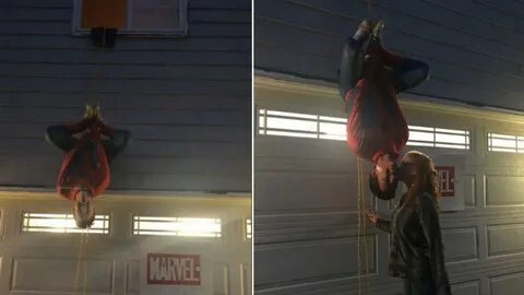 Se cuelga del edificio disfrazado de Spider-Man para pedirle