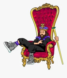 King Sitting On Throne Transparent , Free Transparent Clipar