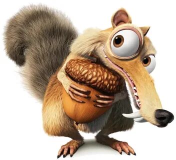 Scrat Ice age squirrel, Ice age, Cross paintings