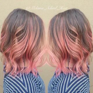 Peach balayage #peachhair See this Instagram photo by @melan