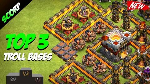 Clash Of Clans - TOP 3 TH11 (TOWN HALL 11) Troll Base /Troph