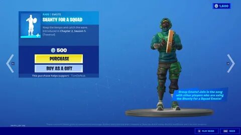 FORTNITE ITEM SHOP 04/03/21 * NEW SHANTY FOR A SQUAD EMOTE I